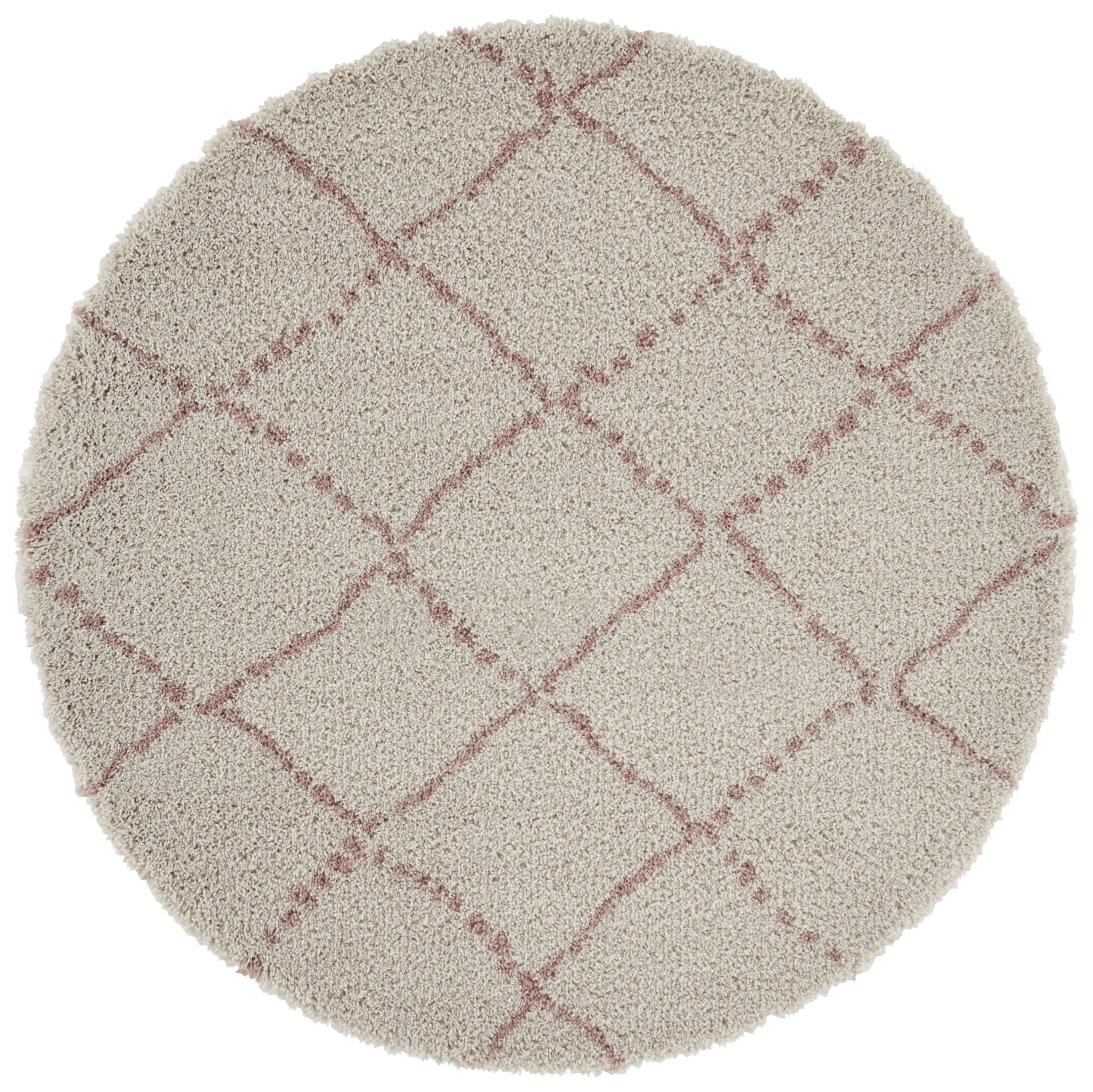Allure 102749 Hash Cream Rose Rug - Image 3