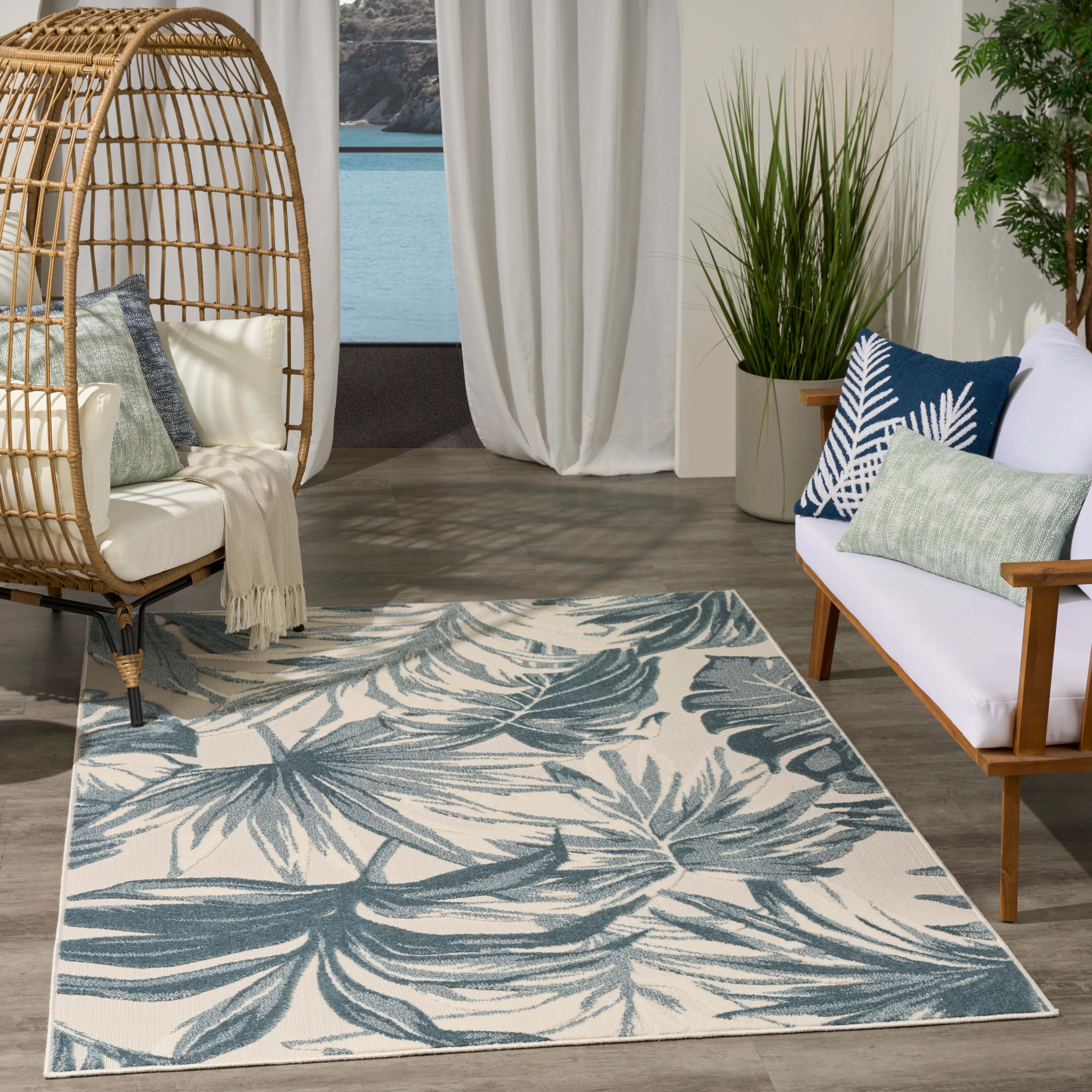 ALOHA ALH43 IVORY BLUE Indoor / Outdoor - Image 10