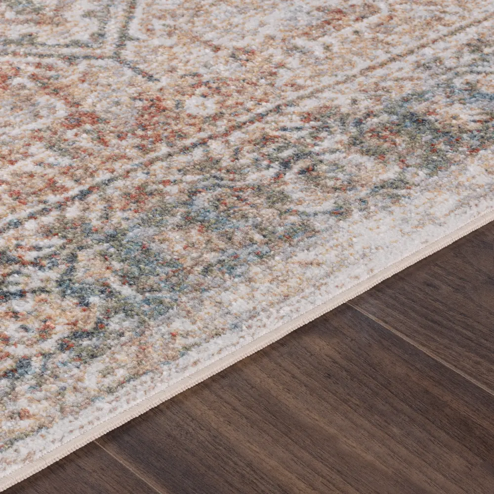 Alora Machine Oriental Modern Boho Burnt Orange Rug - Image 7