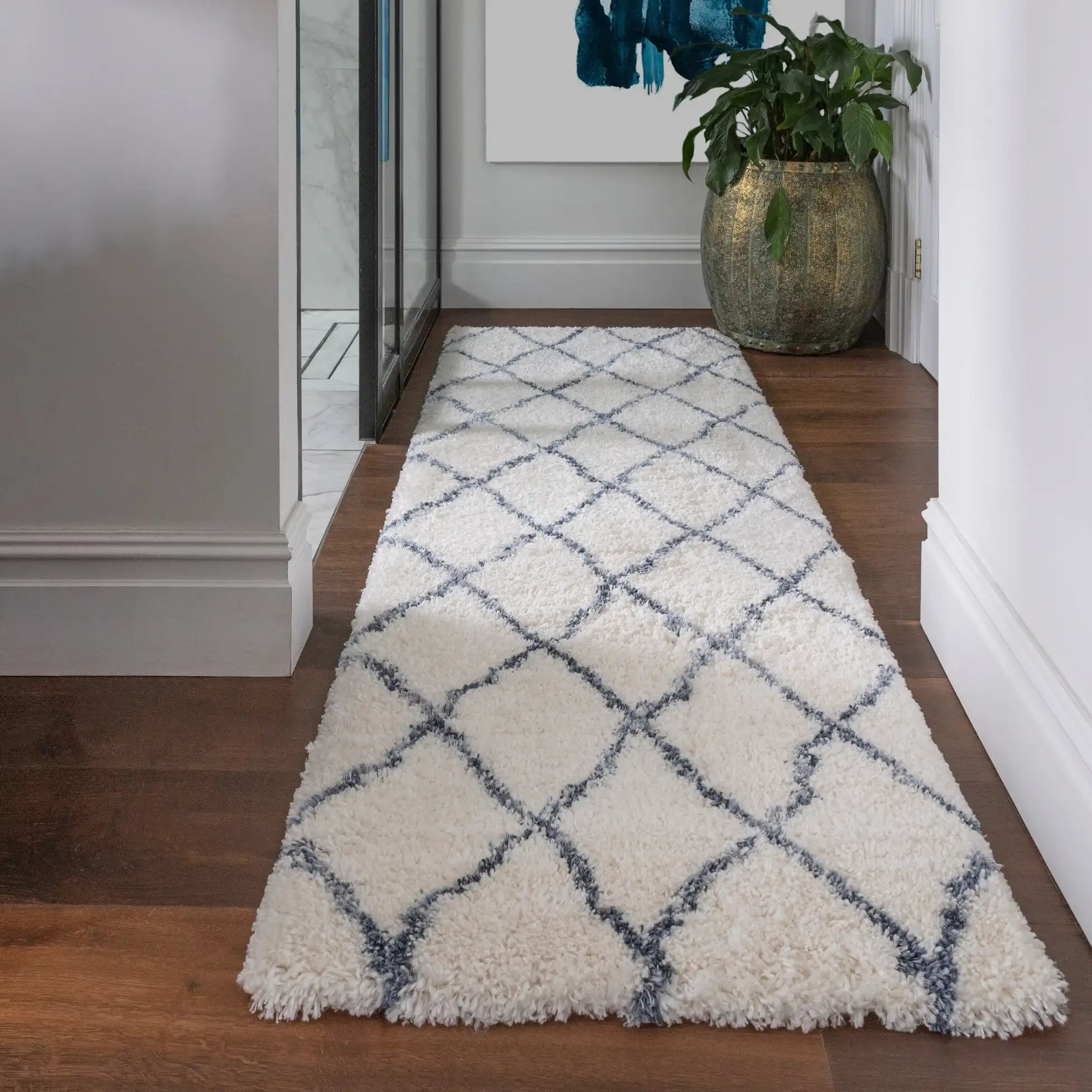 Alto AL03 Cream and Blue Rug - Image 5