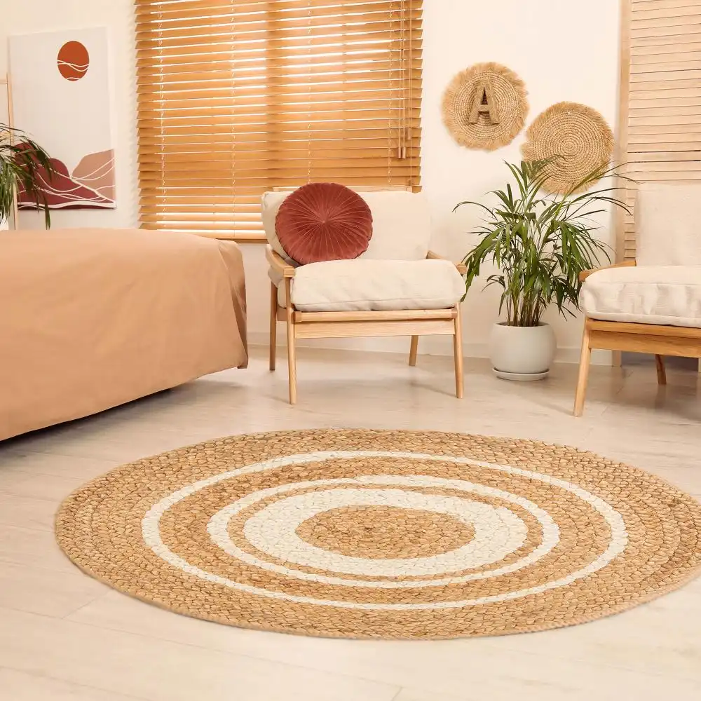 Altrincham Reverseable Bleached Jute Rug - Image 7