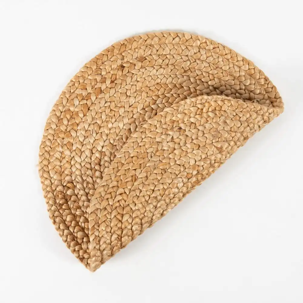 Altrincham Reverseable Heaton Circle Woven Jute Rug - Image 3