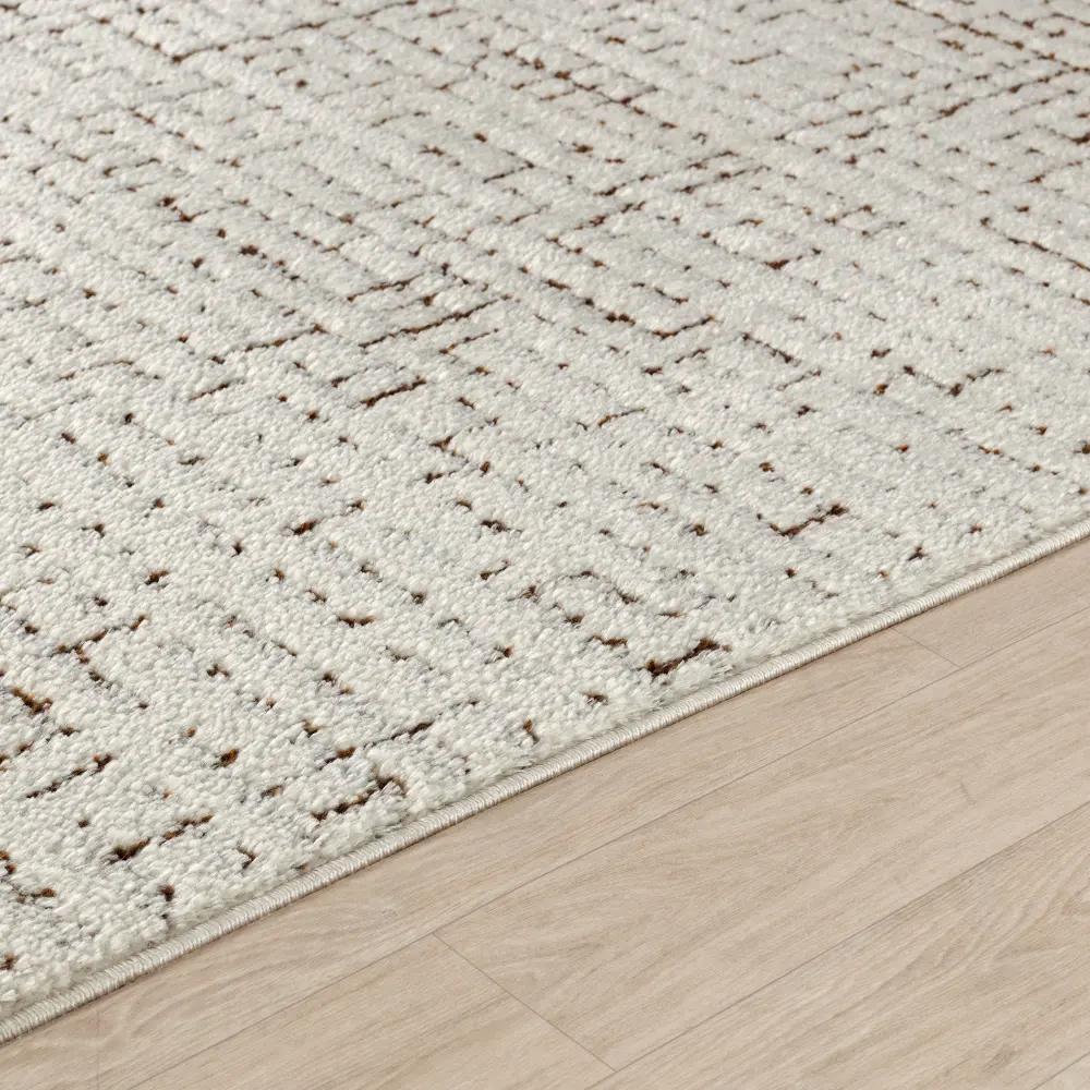 Amandine Scandi Modern High Pile Brown Rug - Image 5