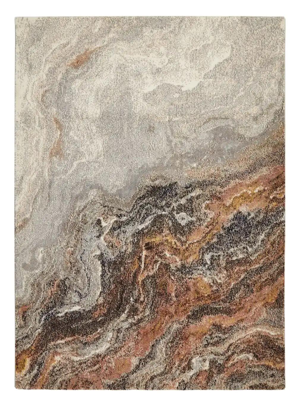 Amara AMA101 Ivory Grey Taupe Rug - Image 5