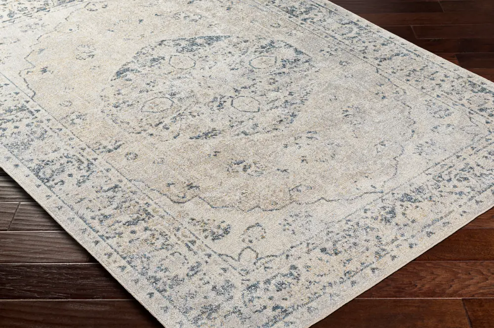 Amayra Machine Washable Traditionnal Boho Oatmeal Rug - Image 7