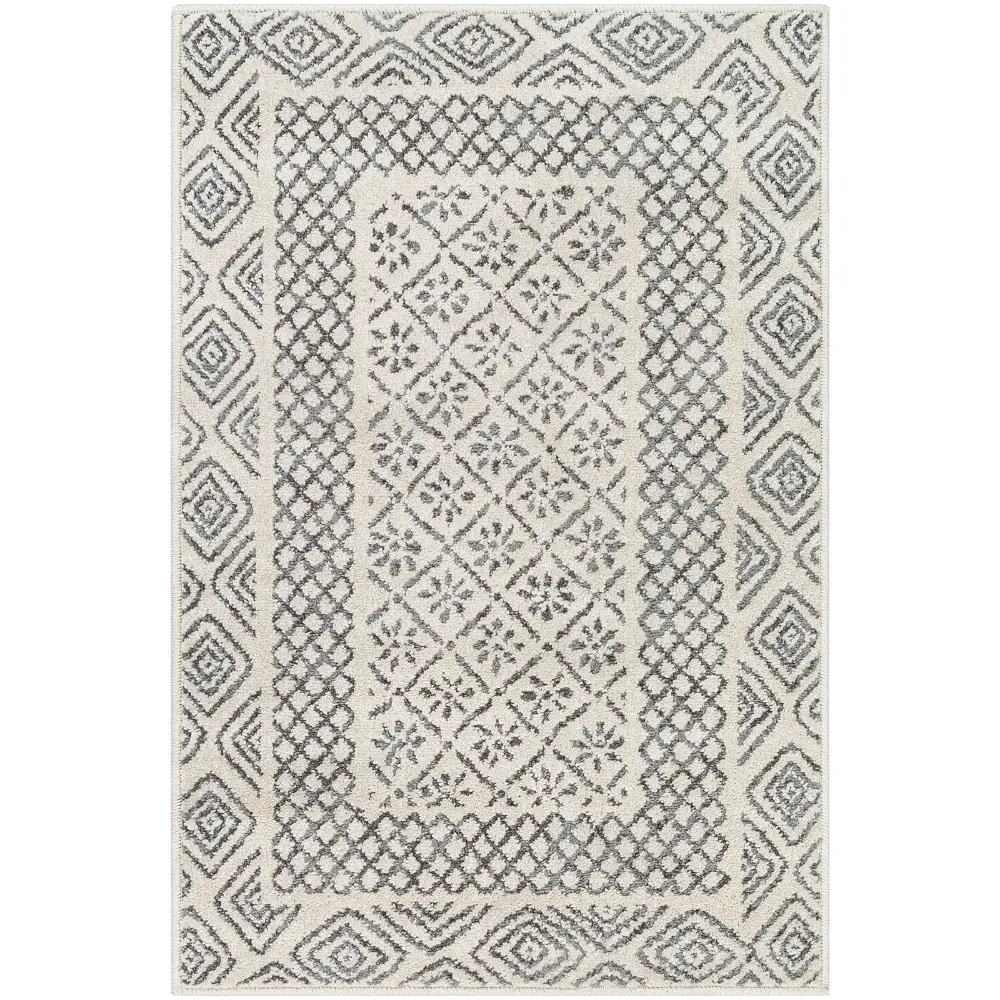 Ambre Scandi Geometric Grey Rug - Image 3