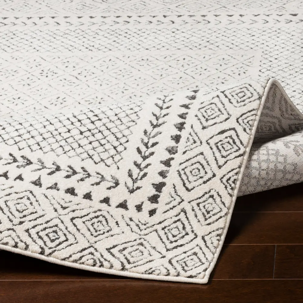 Ambre Scandi Geometric Grey Rug - Image 5