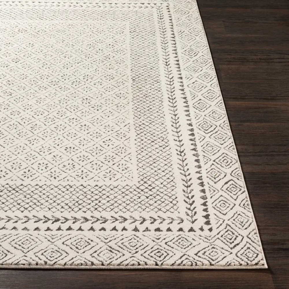 Ambre Scandi Geometric Grey Rug - Image 6