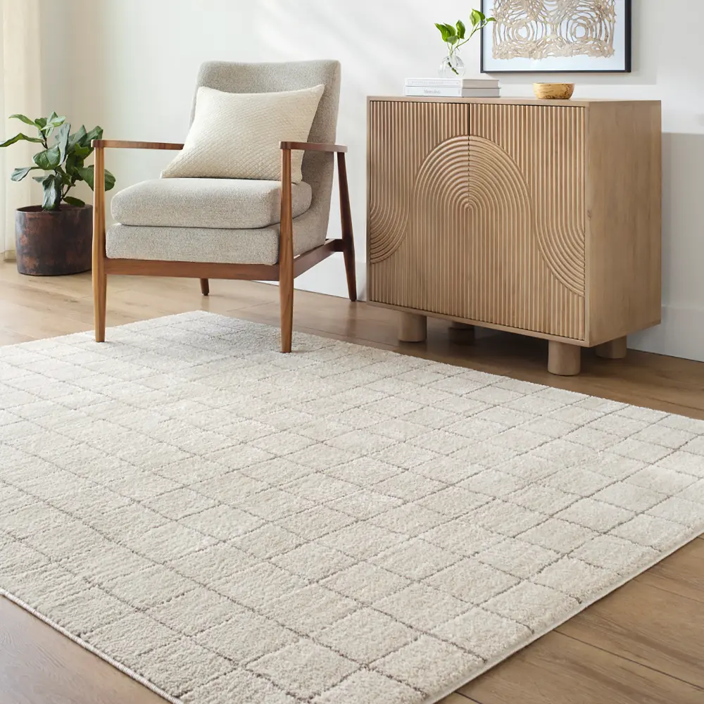 Cascade Our Pnw Home X Livabliss Scandi High Pile Taupe/Ivory Rug - Image 2
