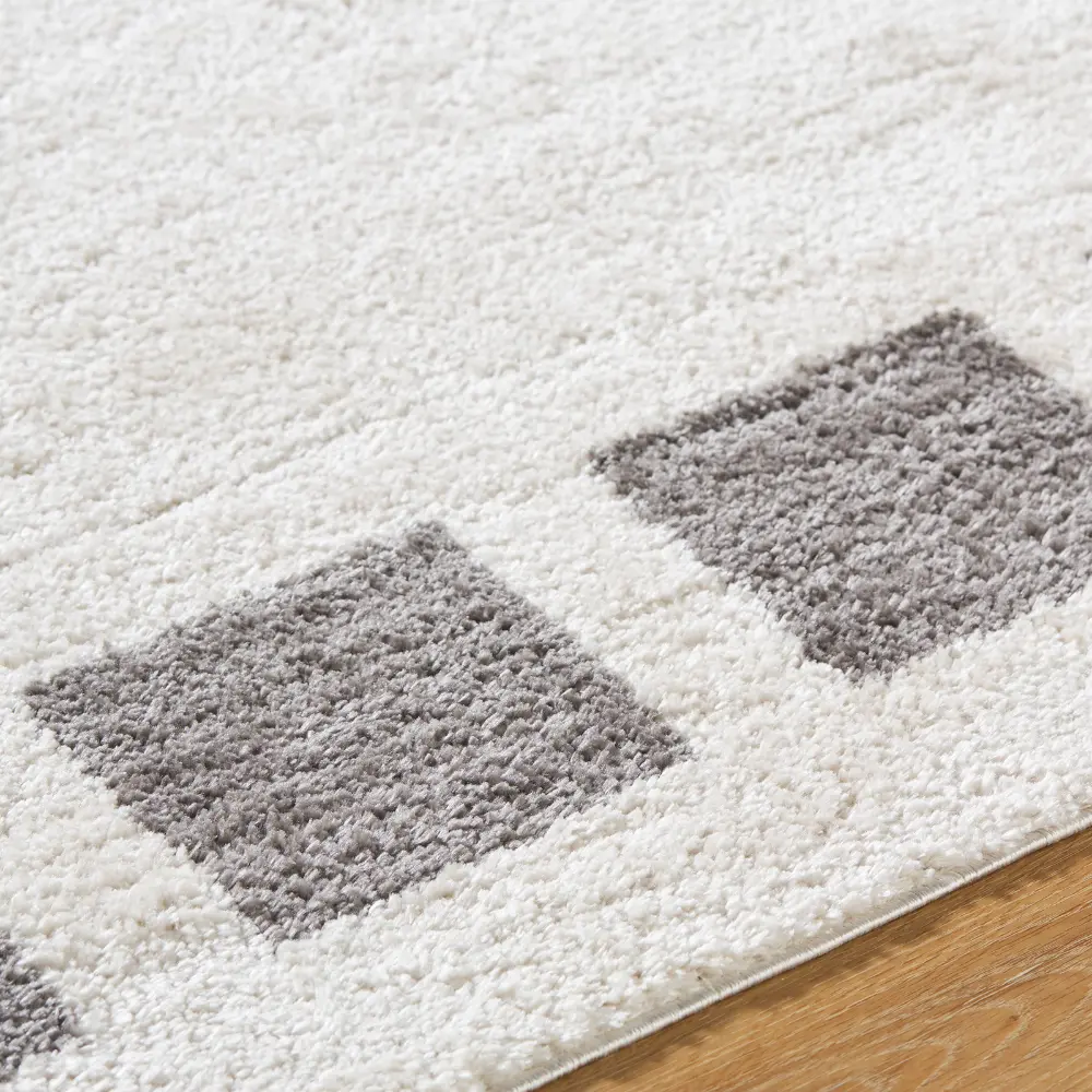 Amine Machine Washable Modern Shaggy Charcoal Rug - Image 3