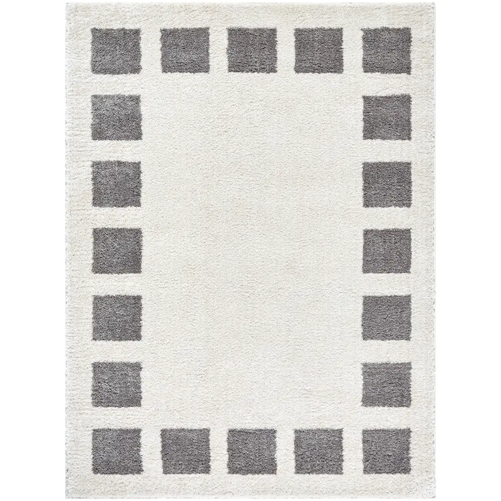 Amine Machine Washable Modern Shaggy Charcoal Rug - Image 4