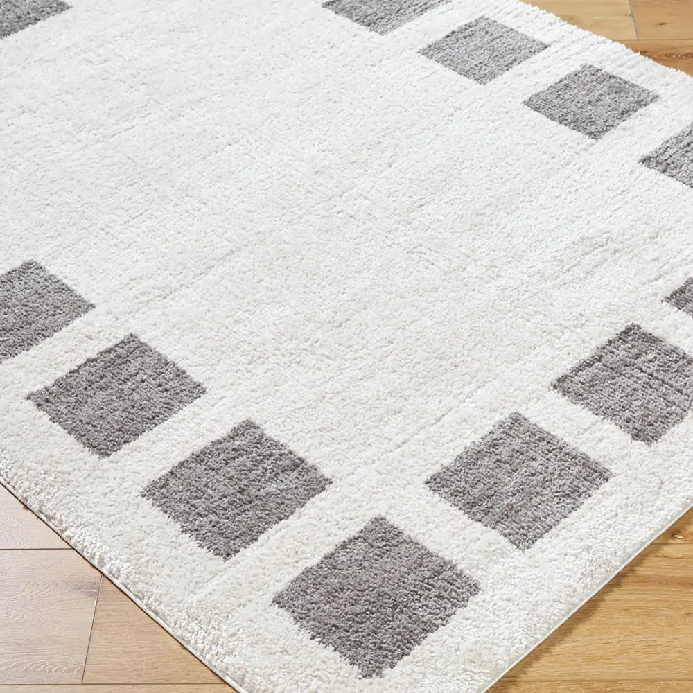 Amine Machine Washable Modern Shaggy Charcoal Rug - Image 5