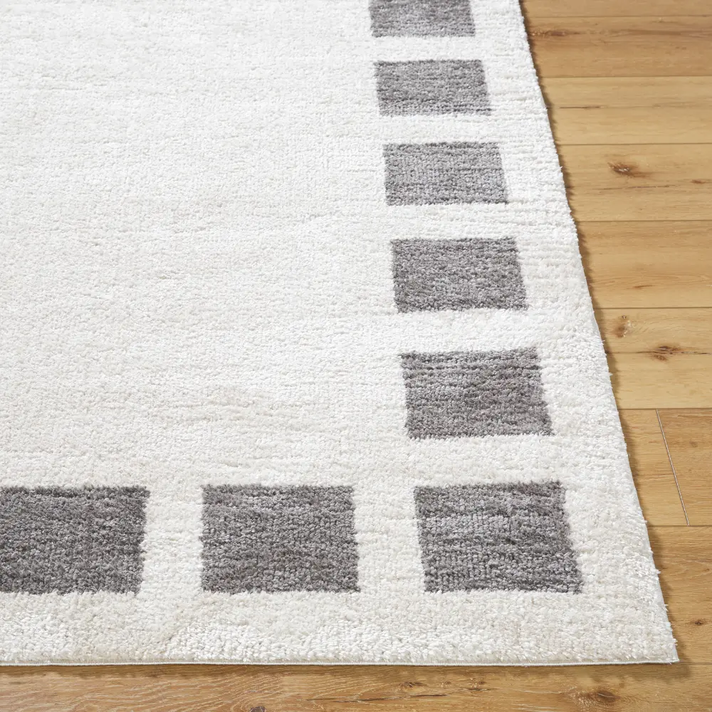 Amine Machine Washable Modern Shaggy Charcoal Rug - Image 7