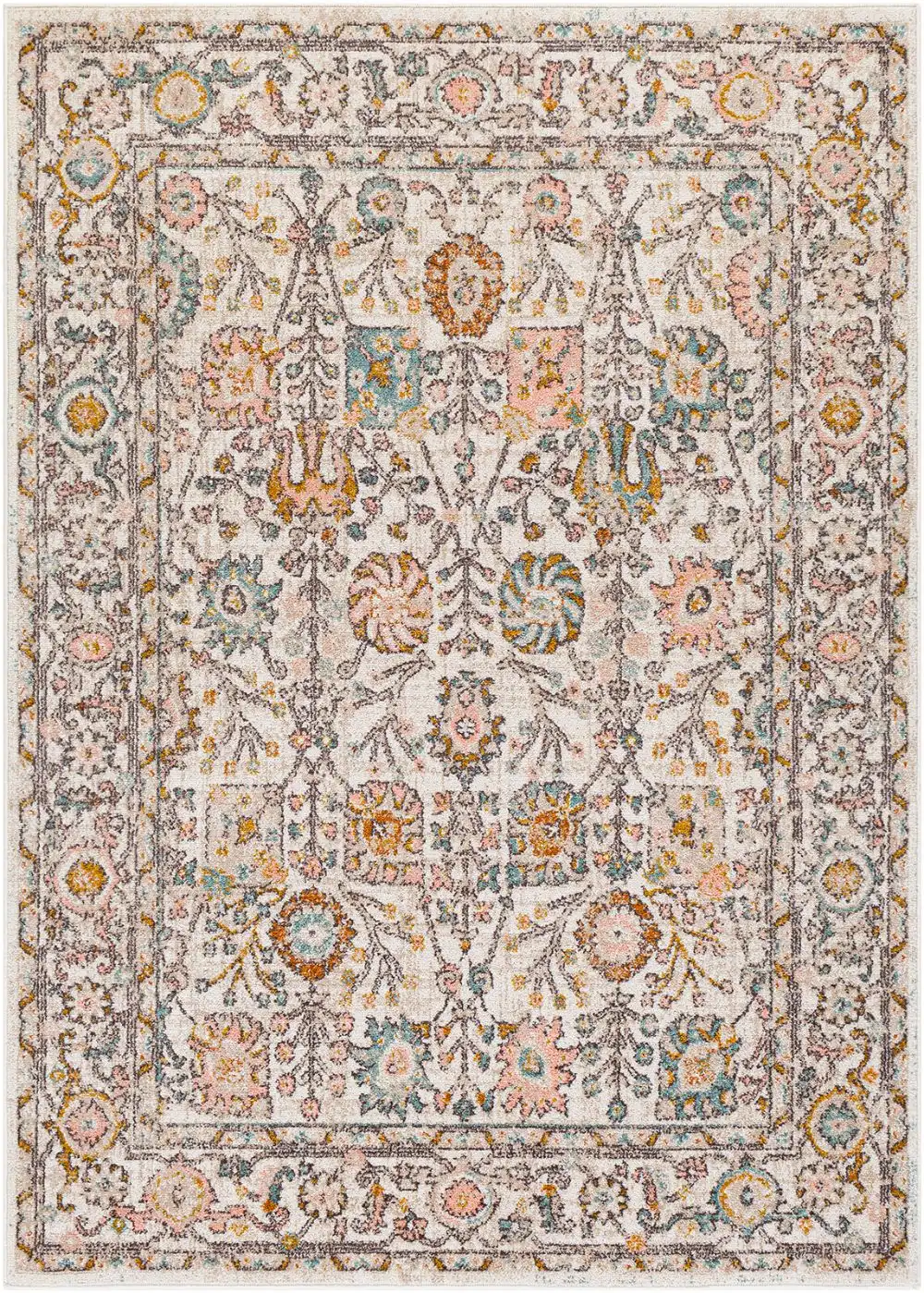 Amira Vintage Oriental Boho Burnt Orange Rug - Image 11