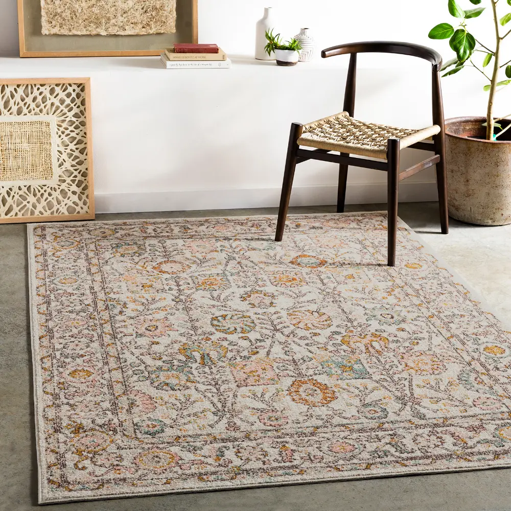 Amira Vintage Oriental Boho Burnt Orange Rug - Image 11