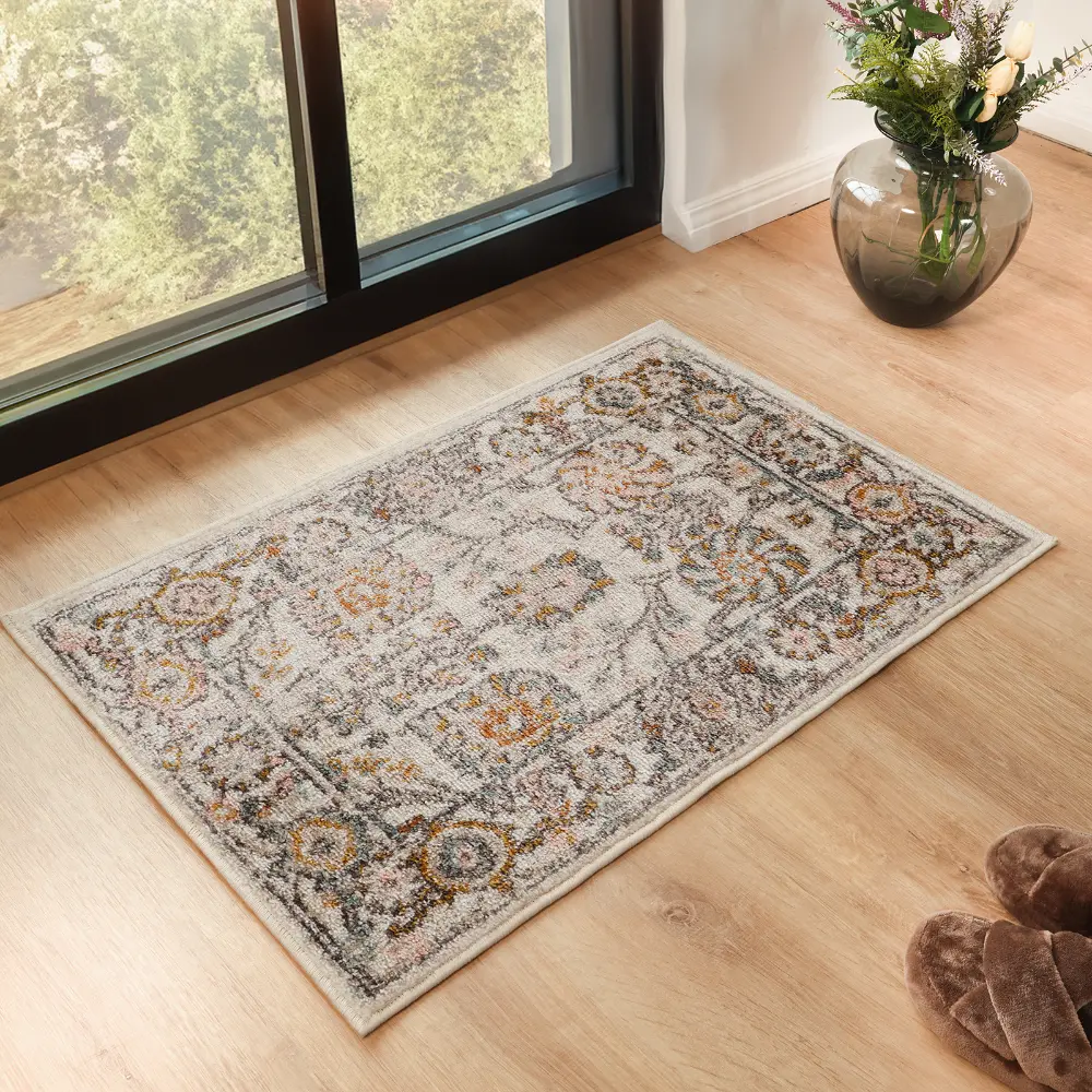 Amira Vintage Oriental Boho Burnt Orange Rug - Image 7