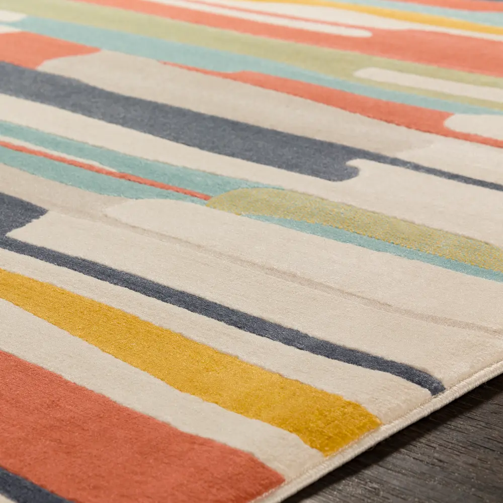Anais Scandi Modern Coral Rug - Image 3
