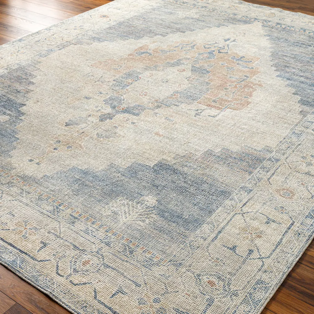 Luca Becki Owens X Livabliss Vintage Oriental Boho Denim/Navy Rug - Image 6