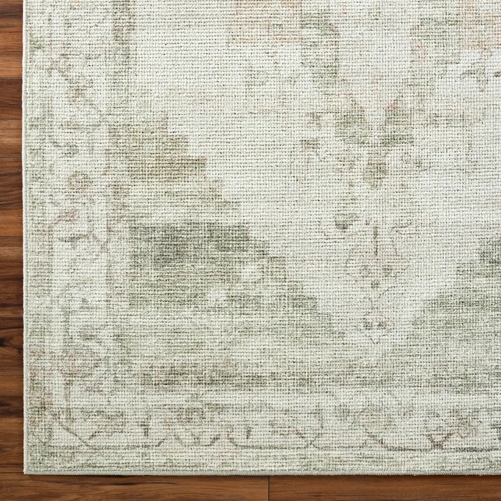 Luca Becki Owens X Livabliss Vintage Oriental Boho Sage Green Rug - Image 4