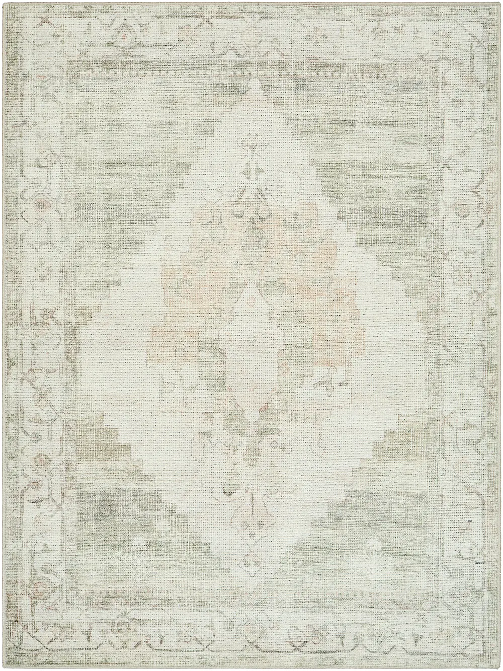Luca Becki Owens X Livabliss Vintage Oriental Boho Sage Green Rug - Image 5