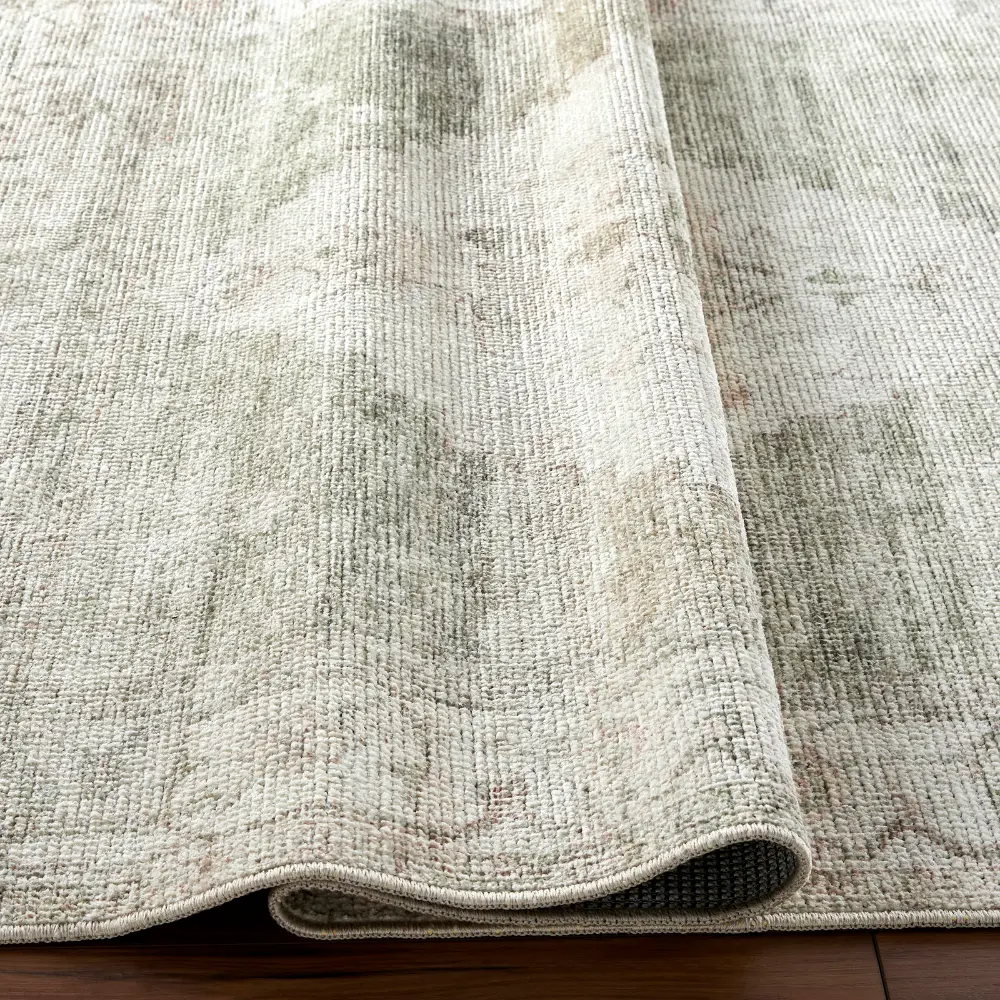 Luca Becki Owens X Livabliss Vintage Oriental Boho Sage Green Rug - Image 8