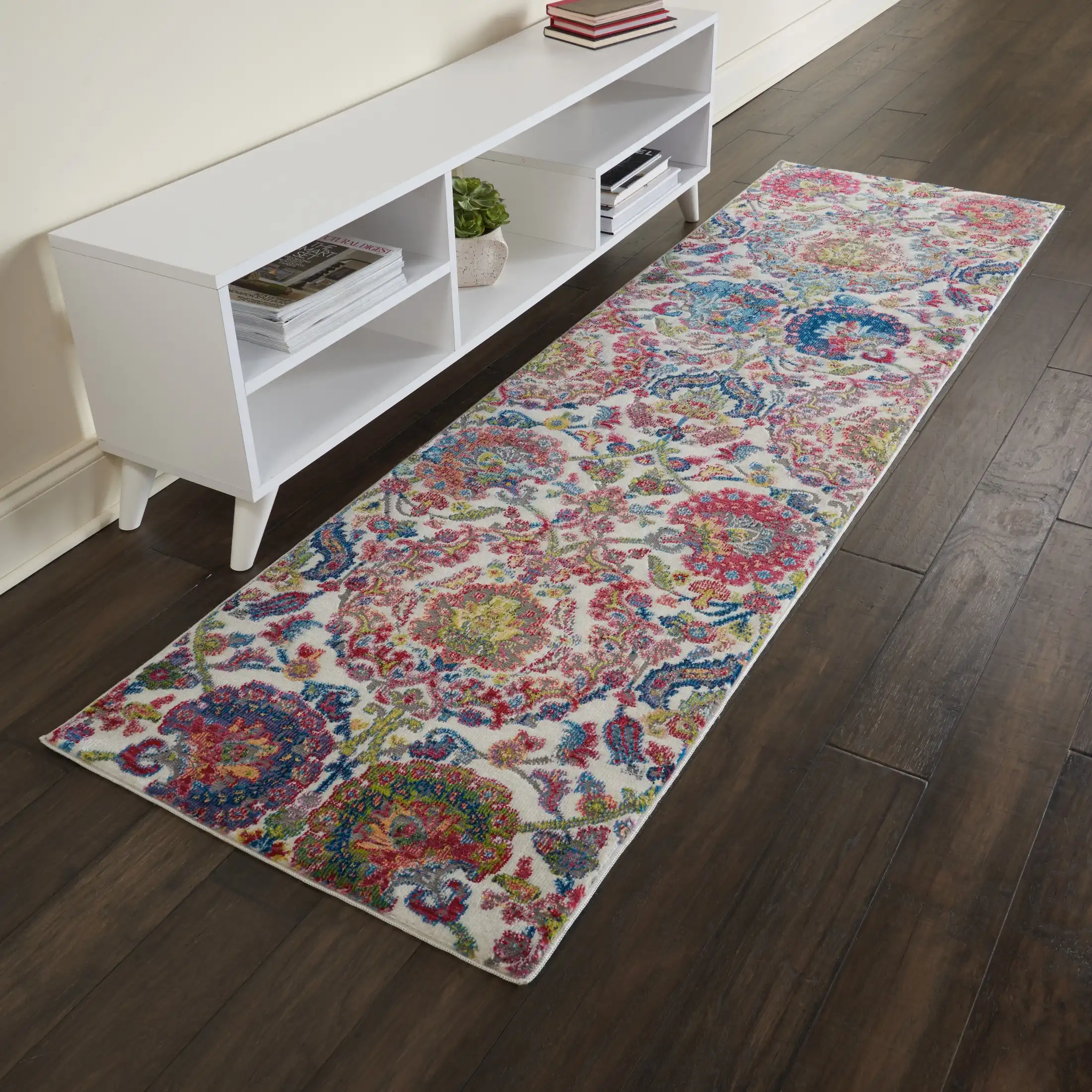 ANKARA GLOBAL ANR06 Ivory Blue Rug - Image 4