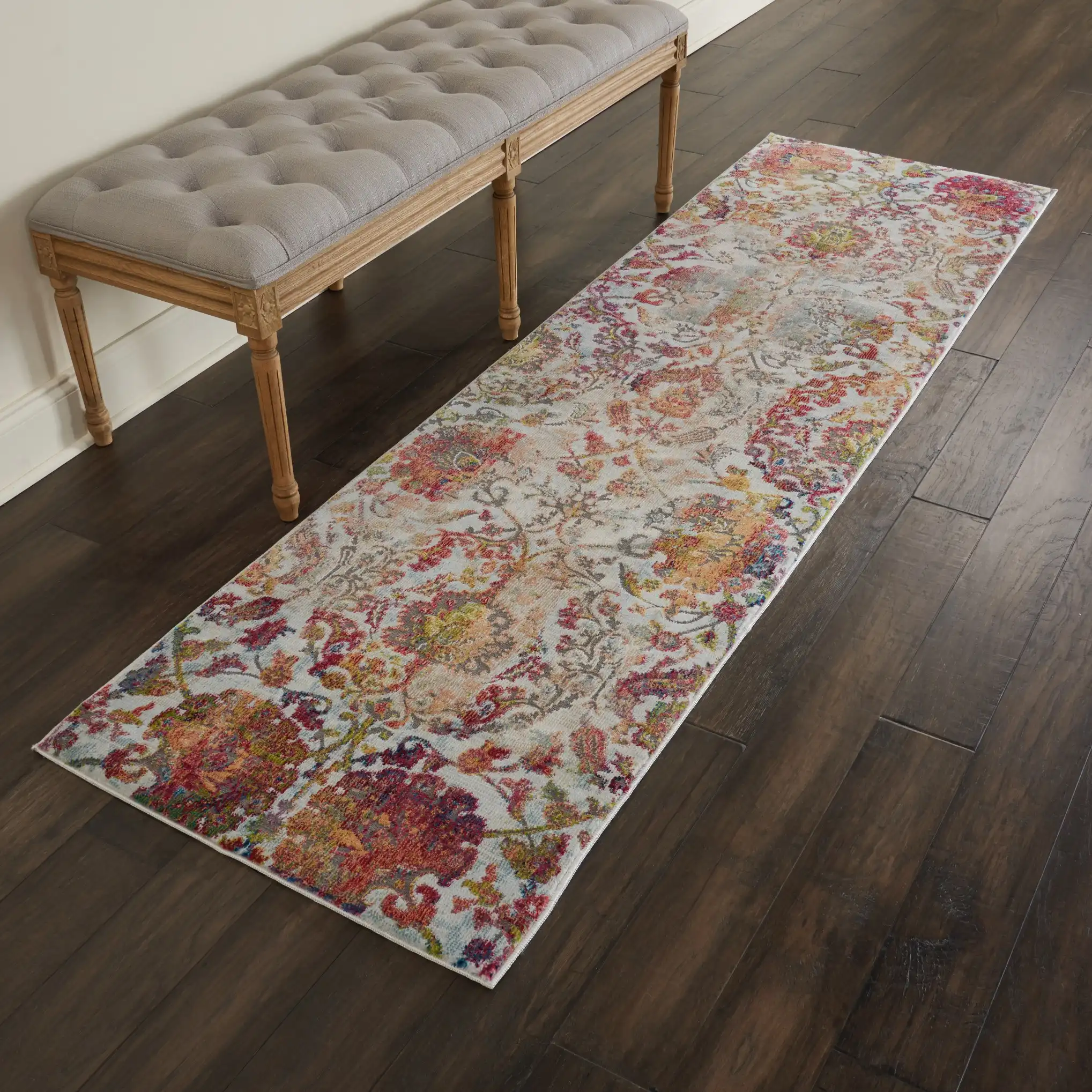 ANKARA GLOBAL ANR06 Ivory Orange Rug - Image 4