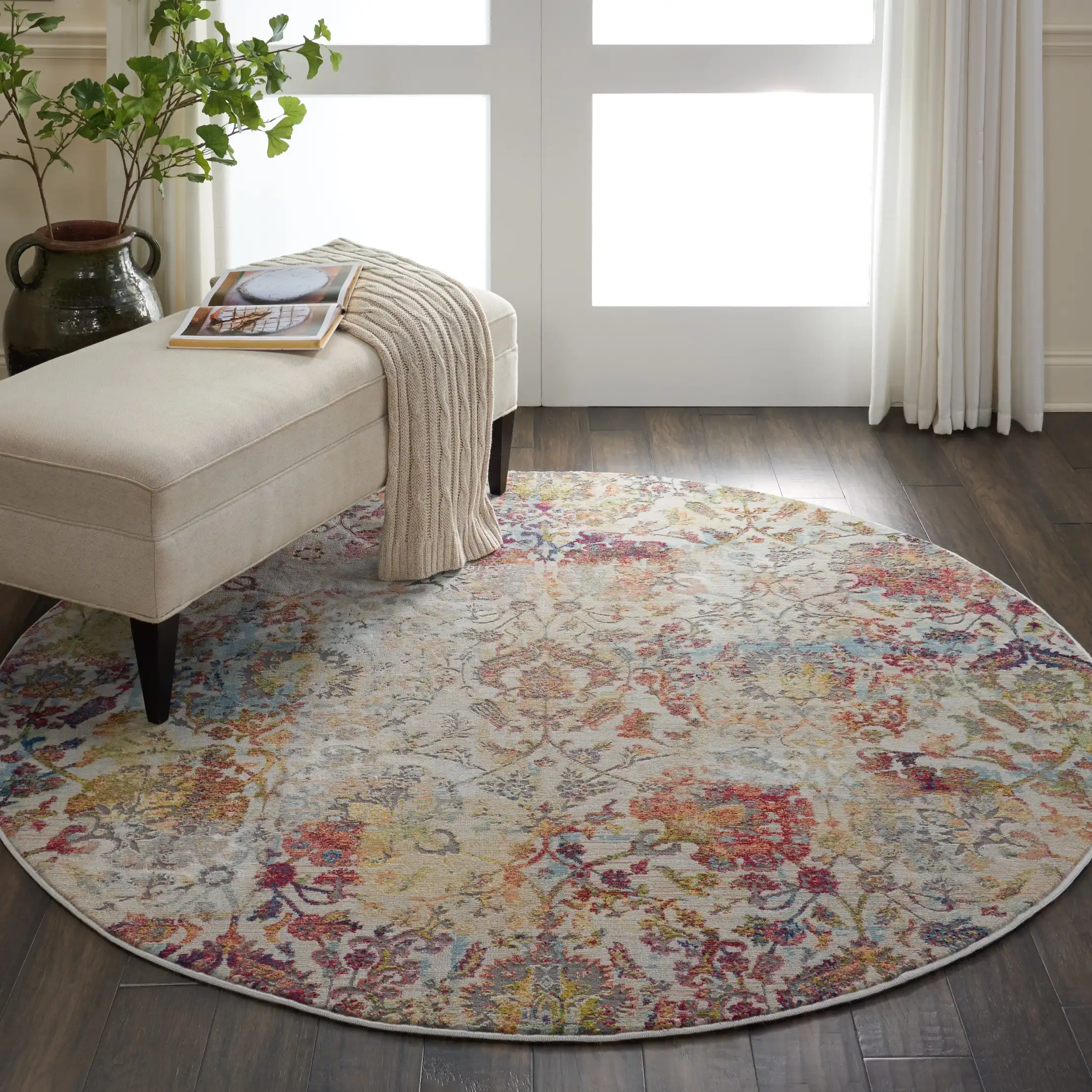 ANKARA GLOBAL ANR06 Ivory Orange Rug - Image 5