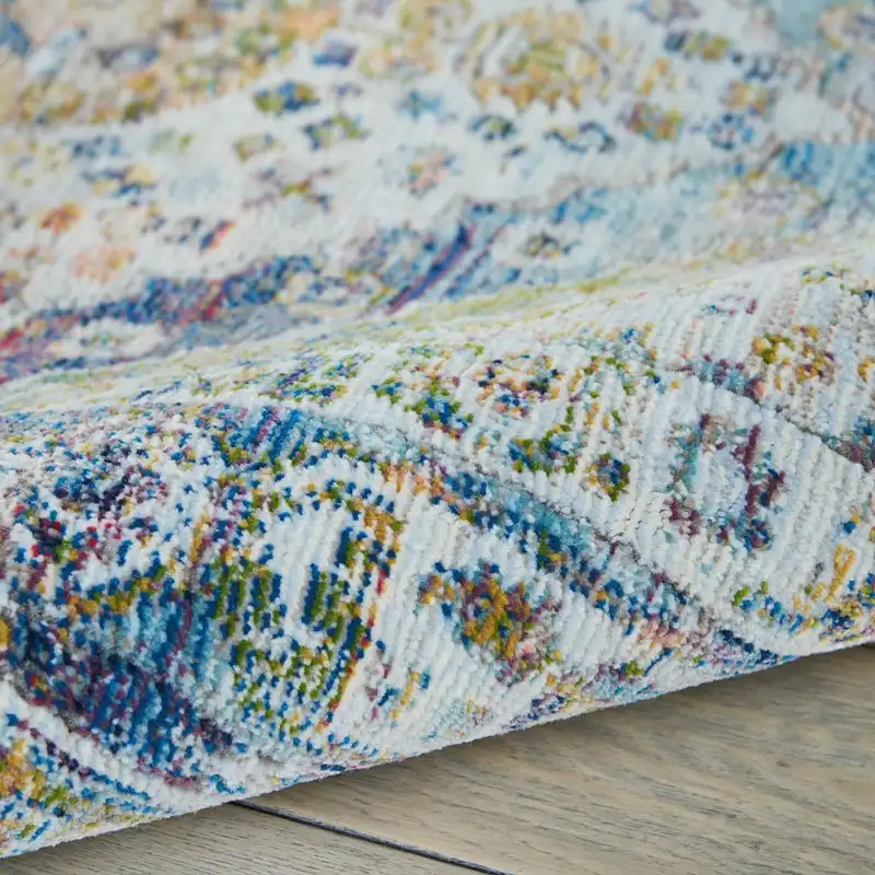 ANKARA GLOBAL ANR07 Blue Green Rug - Image 5
