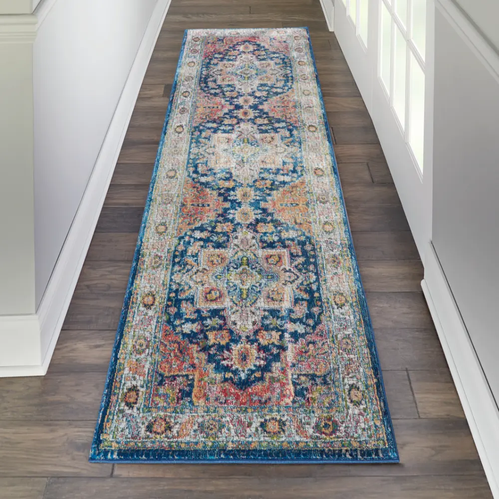 ANKARA GLOBAL ANR11 Blue Multi Rug - Image 7