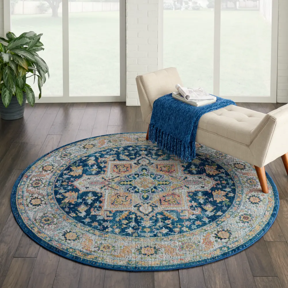 ANKARA GLOBAL ANR11 Blue Multi Rug - Image 8