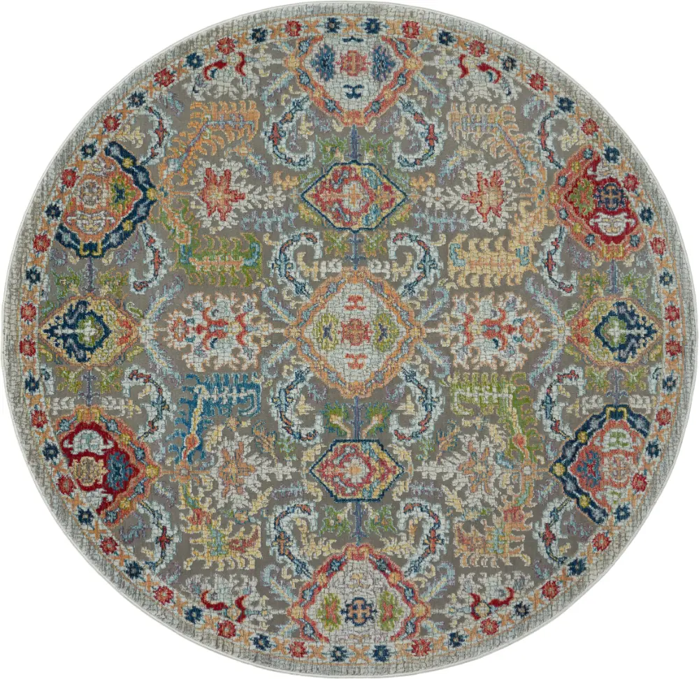 ANKARA GLOBAL ANR12 Grey Multi Rug - Image 11