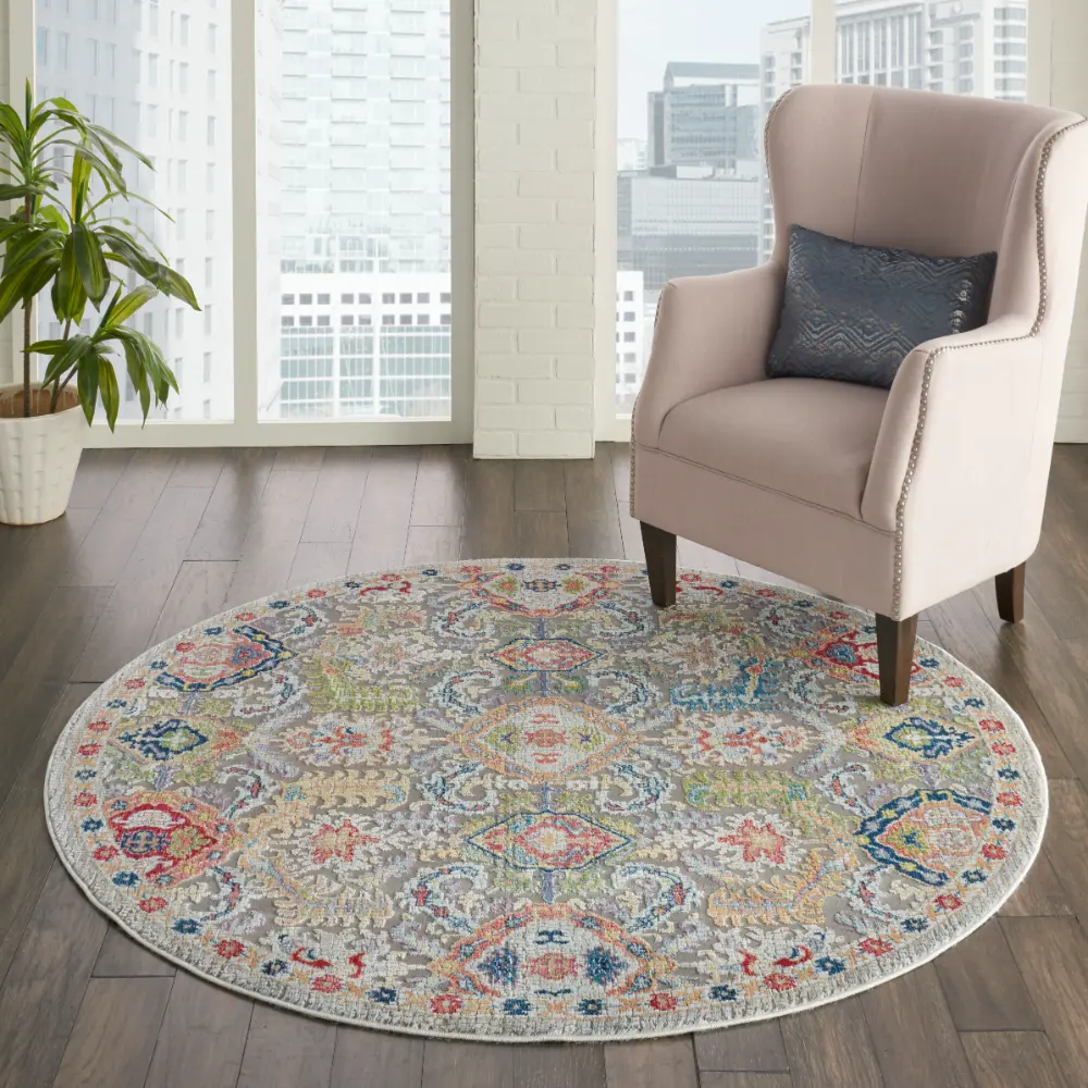 ANKARA GLOBAL ANR12 Grey Multi Rug - Image 12