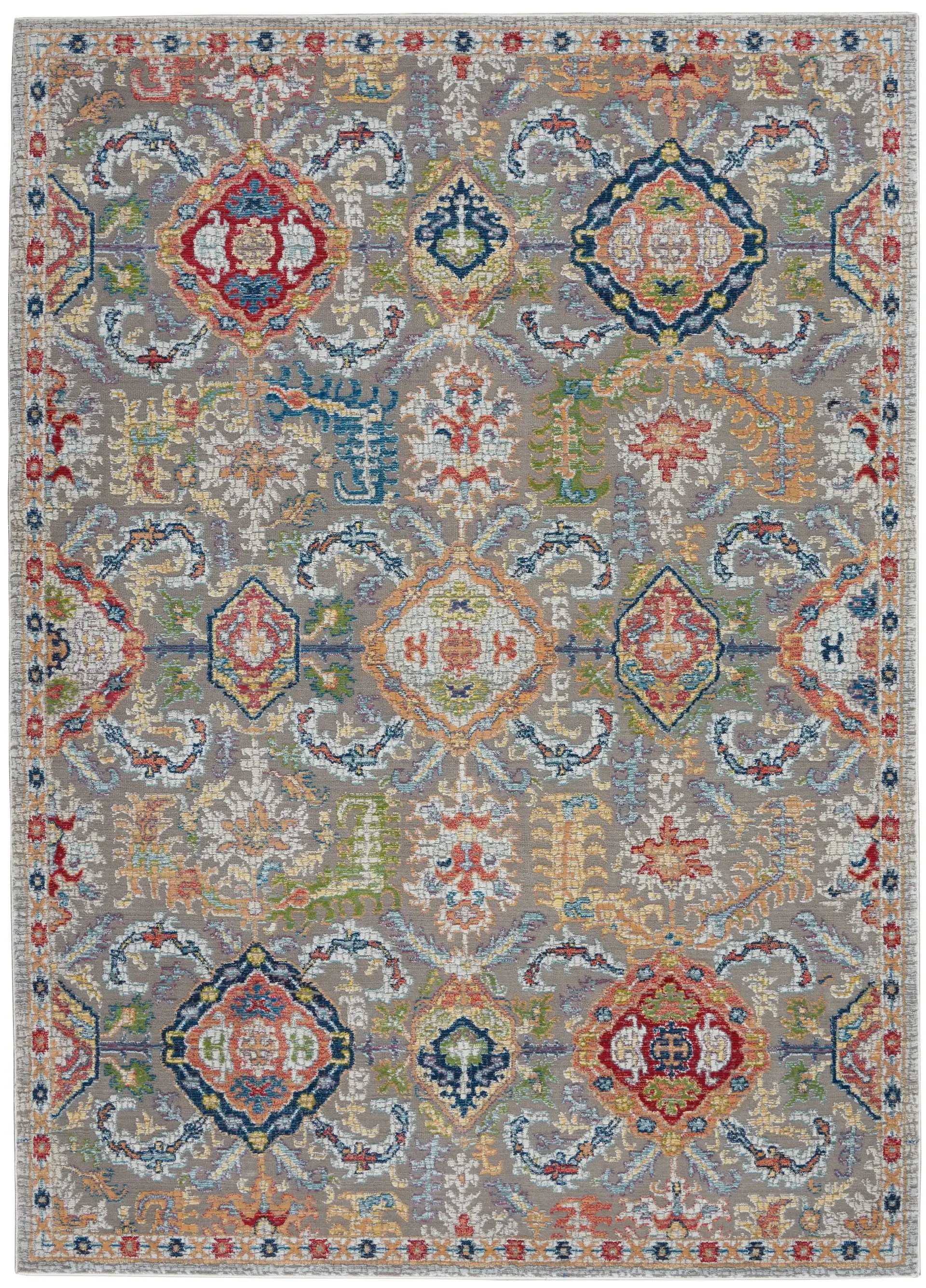 ANKARA GLOBAL ANR12 Grey Multi Rug - Image 4
