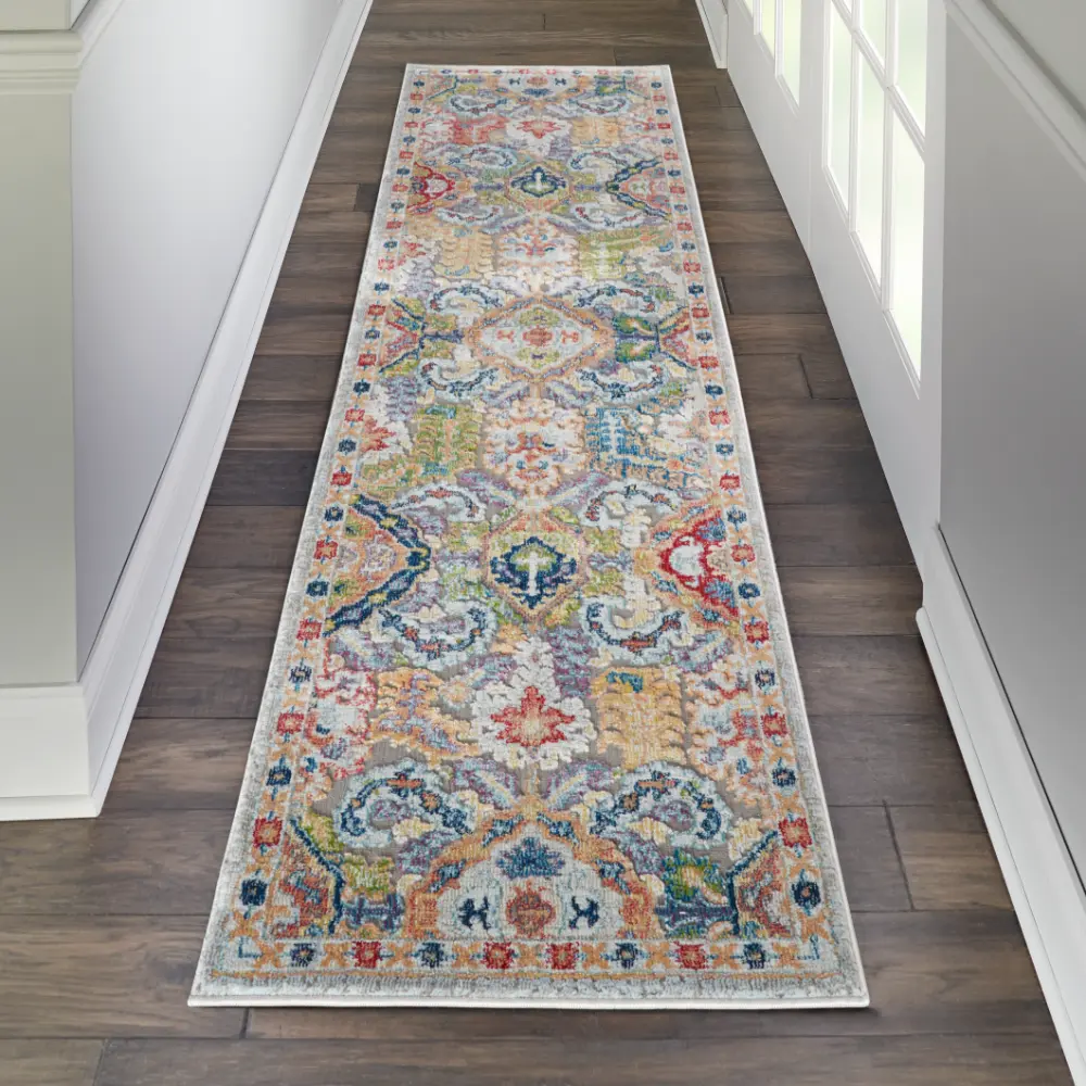 ANKARA GLOBAL ANR12 Grey Multi Rug - Image 6