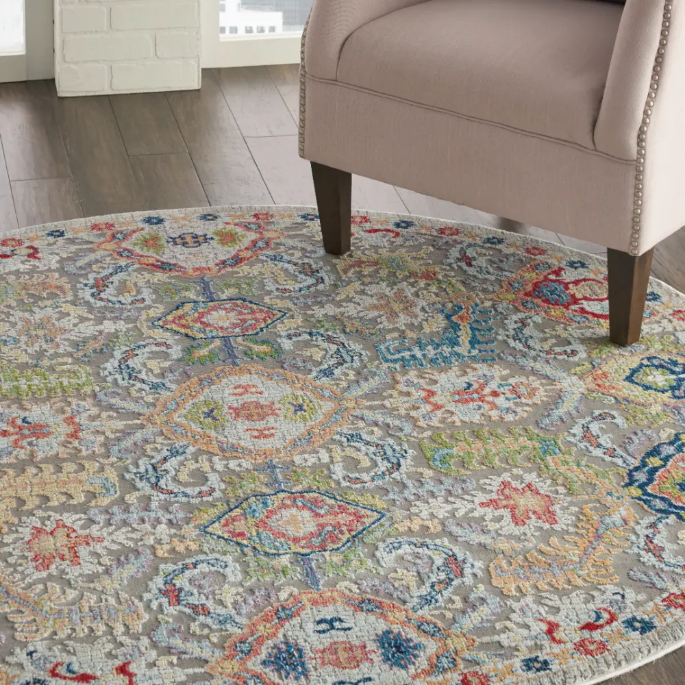 ANKARA GLOBAL ANR12 Grey Multi Rug - Image 7
