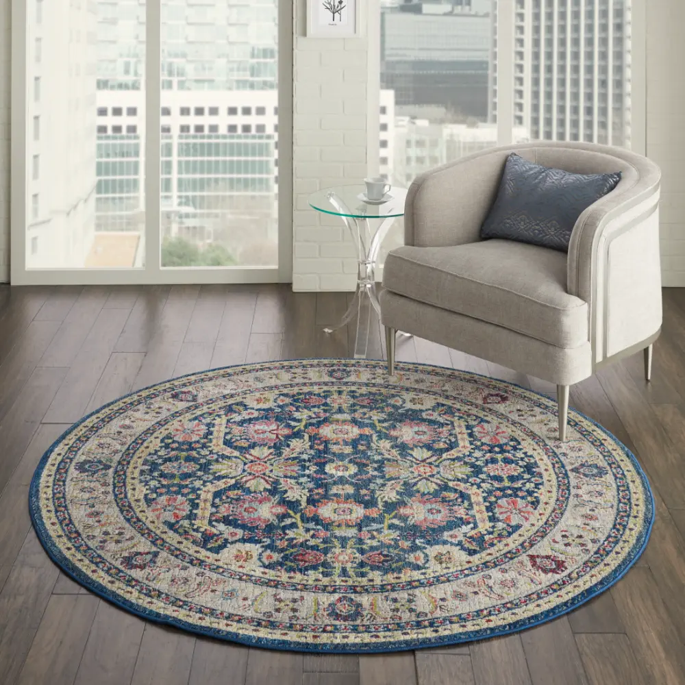 ANKARA GLOBAL ANR13 Navy Multi Rug - Image 12
