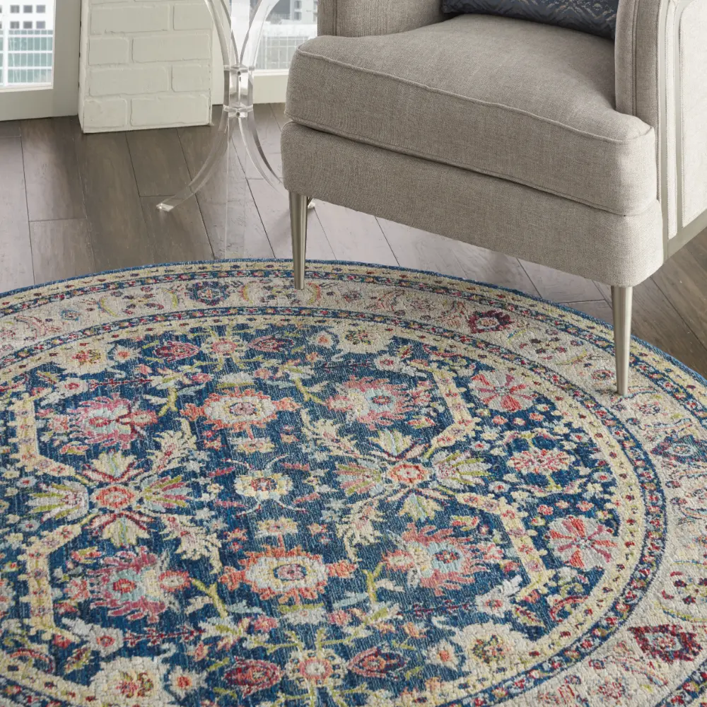 ANKARA GLOBAL ANR13 Navy Multi Rug - Image 7