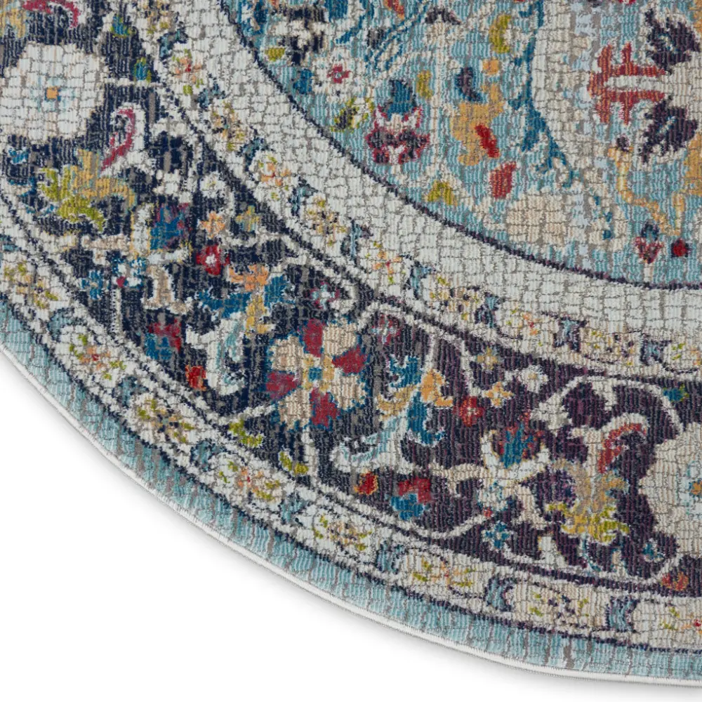 ANKARA GLOBAL ANR14 Teal Multi Rug - Image 10