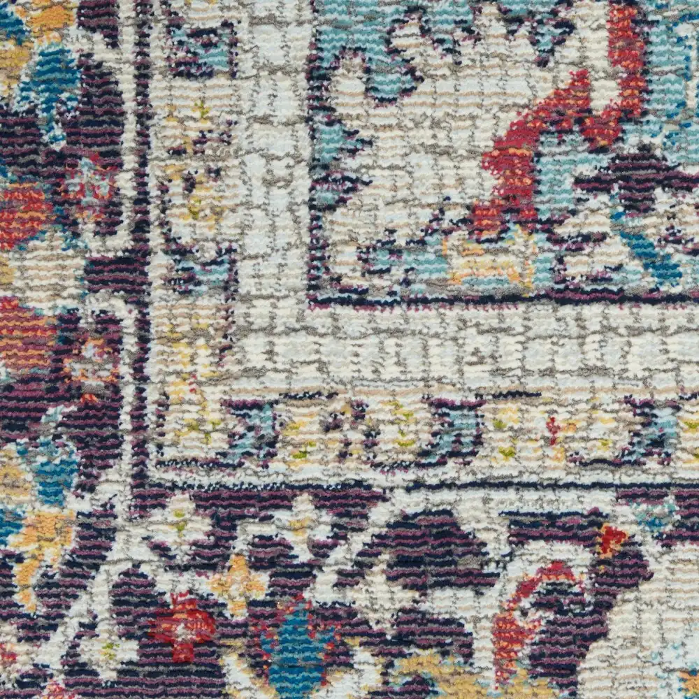 ANKARA GLOBAL ANR14 Teal Multi Rug - Image 3