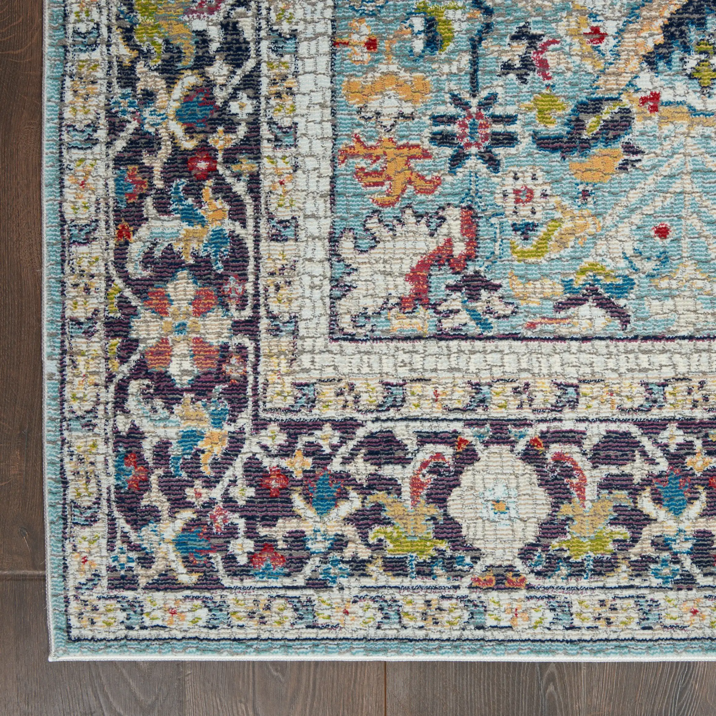 ANKARA GLOBAL ANR14 Teal Multi Rug - Image 4
