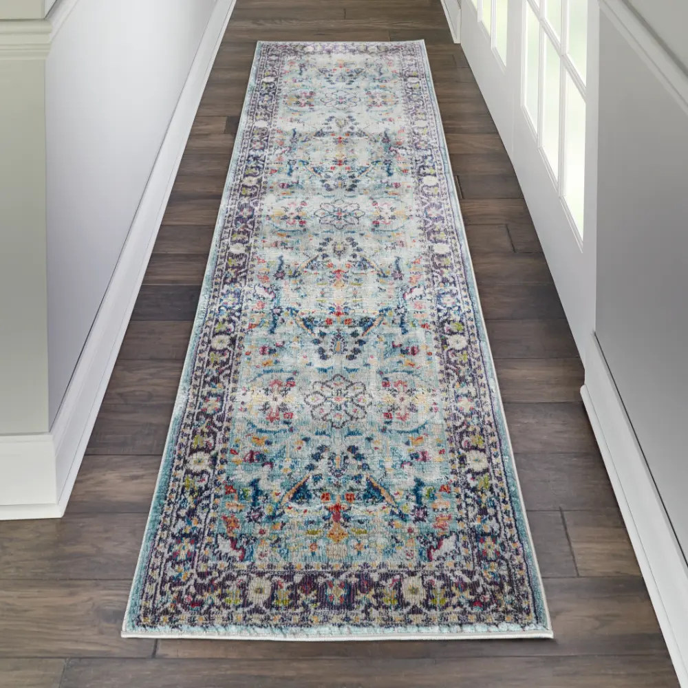 ANKARA GLOBAL ANR14 Teal Multi Rug - Image 5