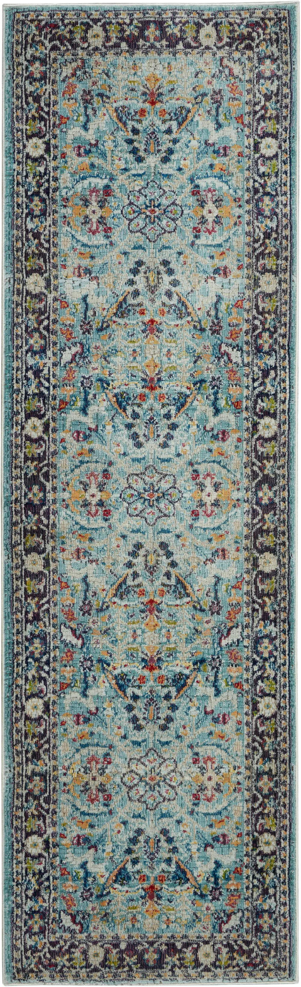 ANKARA GLOBAL ANR14 Teal Multi Rug - Image 6