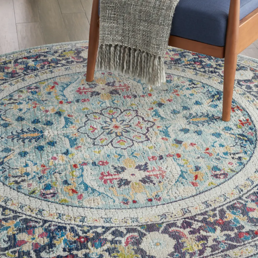 ANKARA GLOBAL ANR14 Teal Multi Rug - Image 7