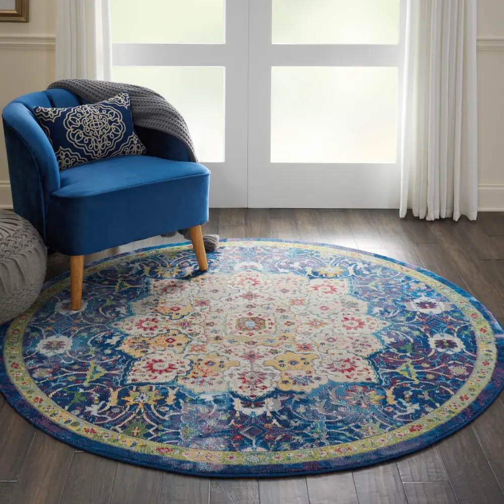 ANKARA GLOBAL ANR3 Blue Rug - Image 10