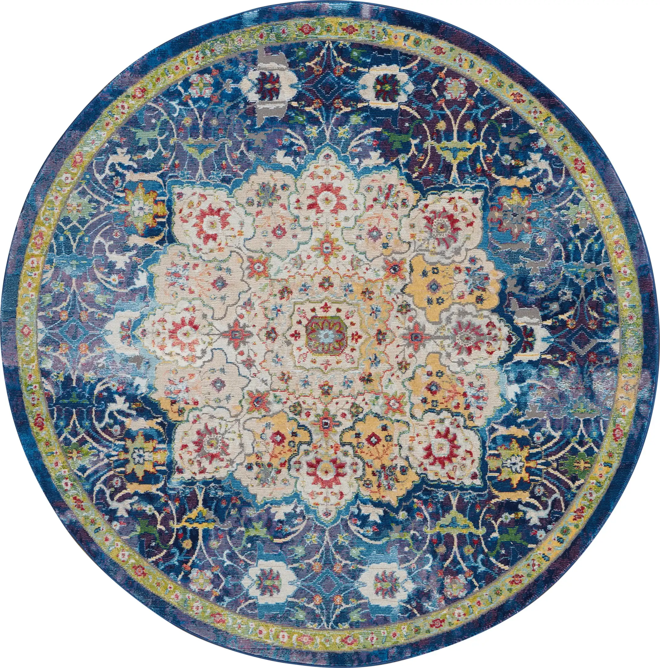 ANKARA GLOBAL ANR3 Blue Rug - Image 5