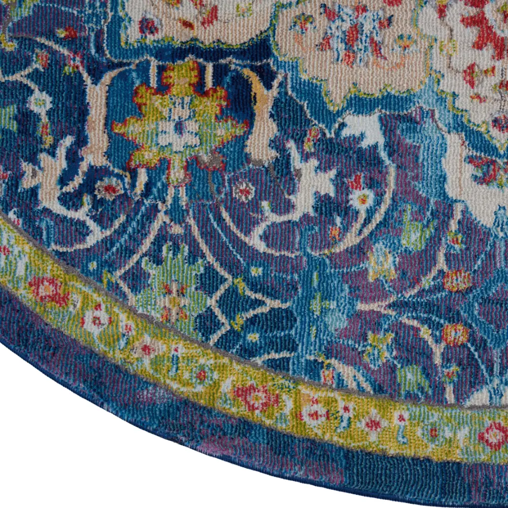 ANKARA GLOBAL ANR3 Blue Rug - Image 7