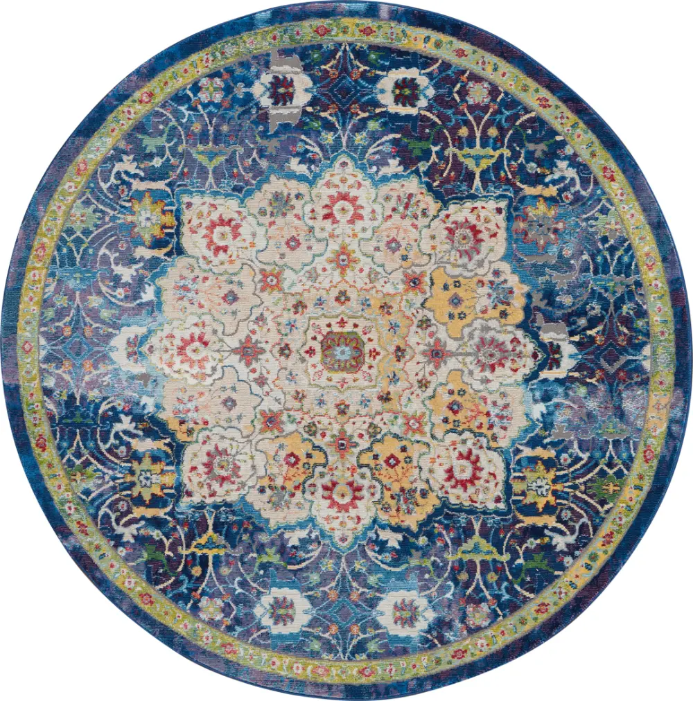 ANKARA GLOBAL ANR3 Blue Rug - Image 8