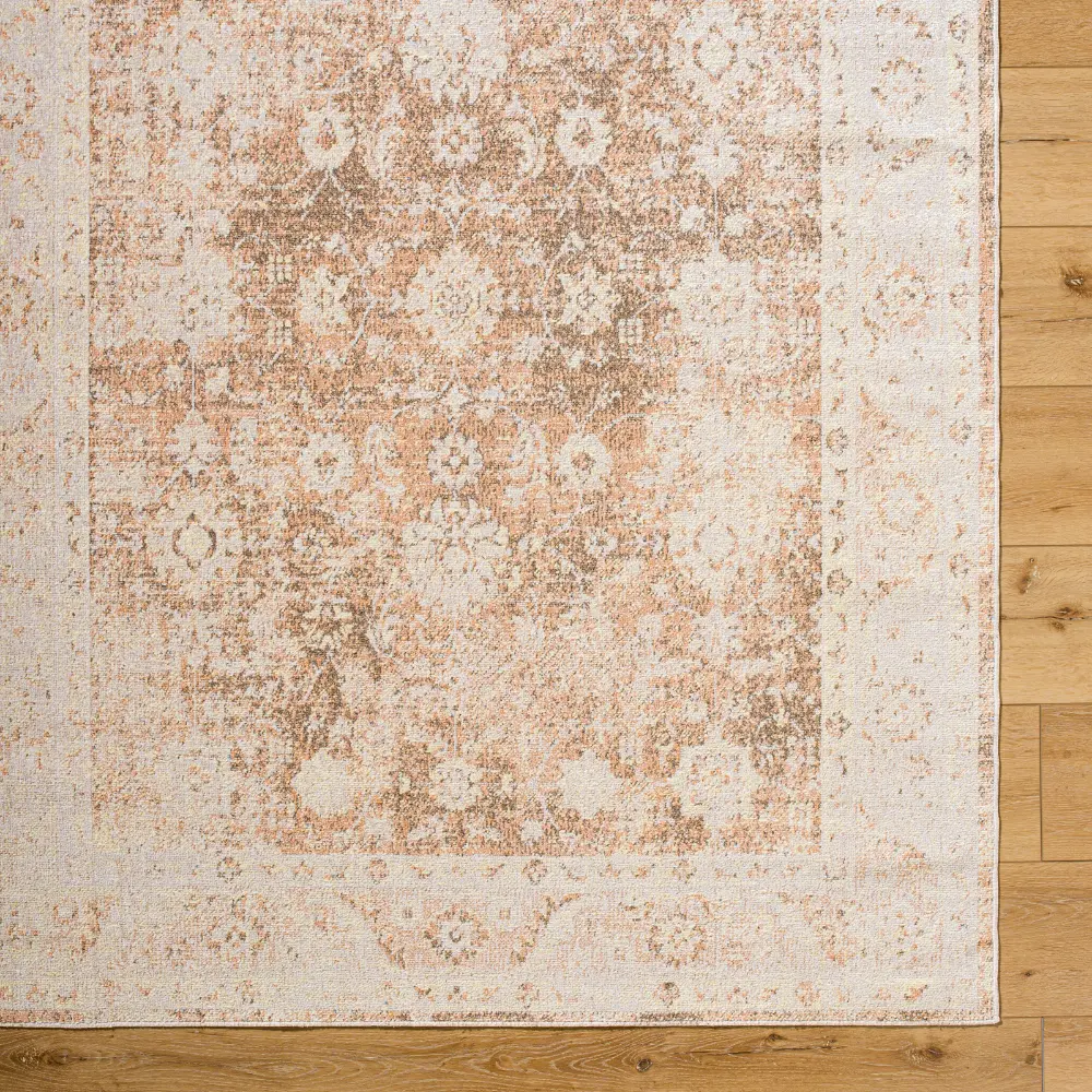 Anseline Machine Washable Oriental Boho Rust Rug - Image 3