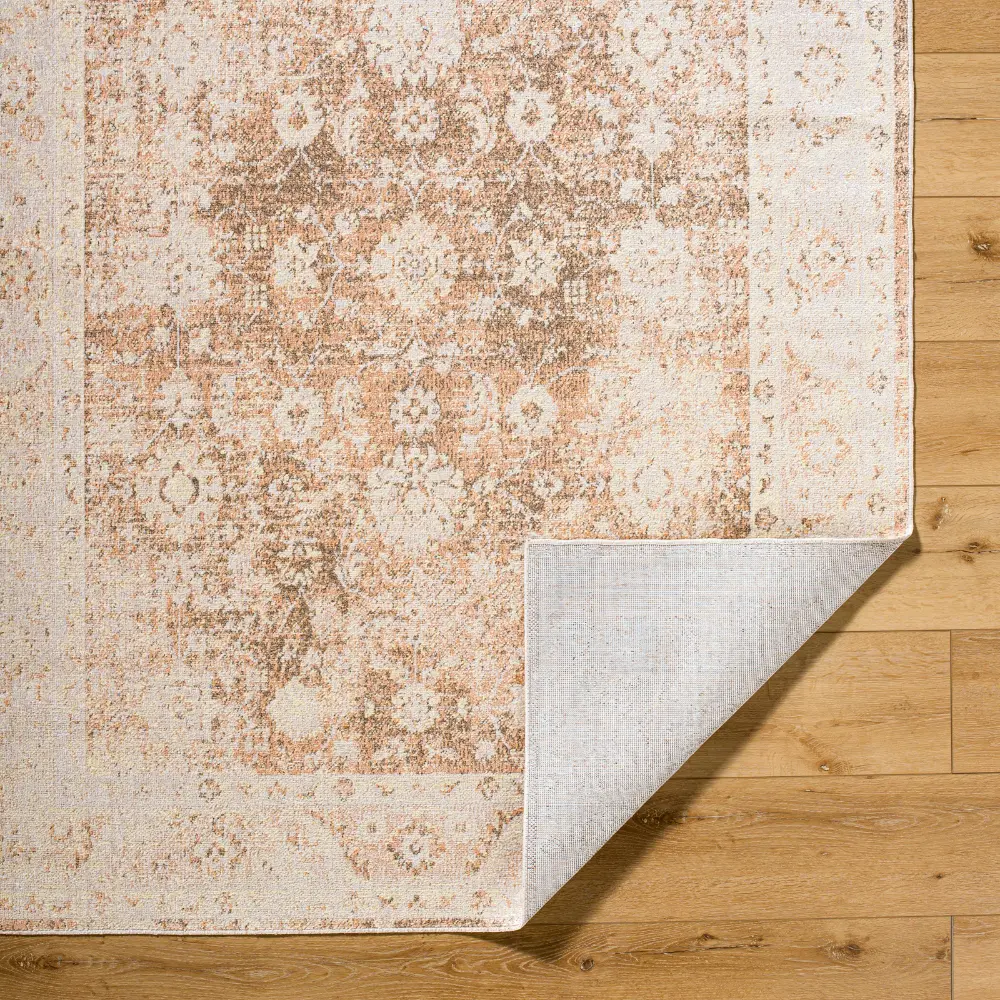 Anseline Machine Washable Oriental Boho Rust Rug - Image 6